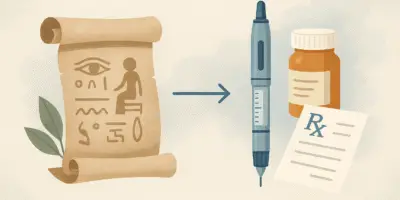the evolution of chronic disease treatment through symbolic visuals